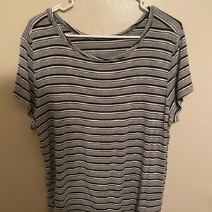 grey and black stripped